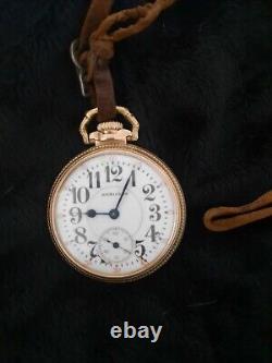 Hamilton Pocket Watch 1925 Grade 992 Model 2 Gems21 Rubby Saphire 16s