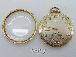 Hamilton Pocket Watch #917 Open Face 17 Jewels 14k Gold Filled