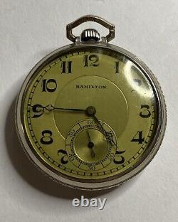 Hamilton Pocket Watch 922 Read Description Not Running