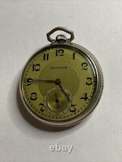 Hamilton Pocket Watch 922 Read Description Not Running