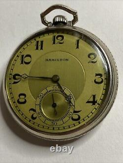 Hamilton Pocket Watch 922 Read Description Not Running