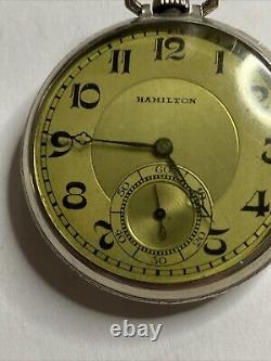 Hamilton Pocket Watch 922 Read Description Not Running