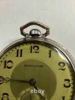 Hamilton Pocket Watch 922 Read Description Not Running