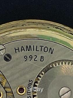 Hamilton Pocket Watch 992B White Railroad Runs