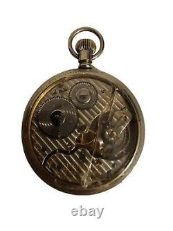 Hamilton Pocket Watch Double Roller Size 16 992 10K Gold Fill Glass Back READ