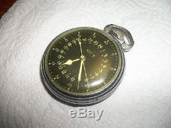 Hamilton Pocket Watch GCT 4992b 22 Jewel Navigation Master WWII Military AN 5740