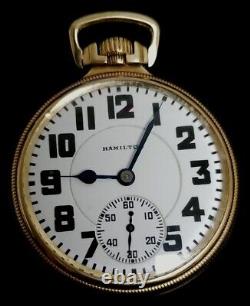 Hamilton Pocket Watch Grade 992 10 Karat Gold Filled