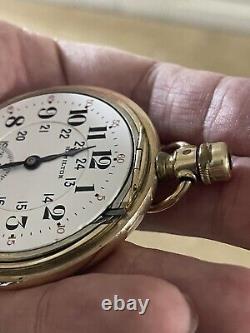 Hamilton Pocket Watch Grade 992 Model 2 16s 21j Military Dial Please Read