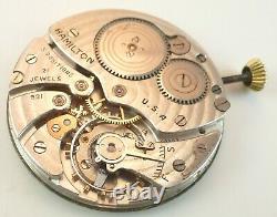 Hamilton Pocket Watch Movement Grade 921 Spare Parts / Repair