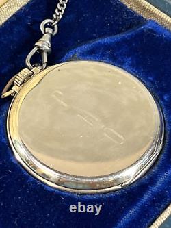 Hamilton Pocket Watch with Original Case and Chain