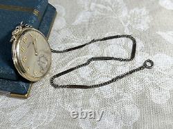 Hamilton Pocket Watch with Original Case and Chain