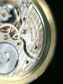 Hamilton REH 992 Railroad 21 Jewel Pocket Watch Working 102.2 grams 65.7 dwt