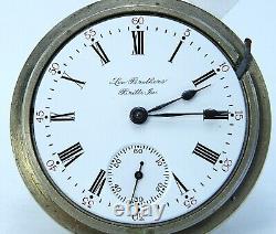 Hamilton RR Private Lee Bros Gold Flashed Gr 940 Mod 1 POCKET WATCH 18s 21j RUNS