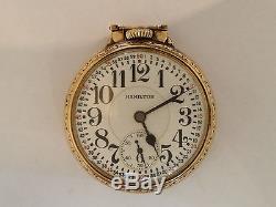 Hamilton Railroad Grade 992 21 Jewel 16 Size Pocket Watch 10k Gold filled-01226