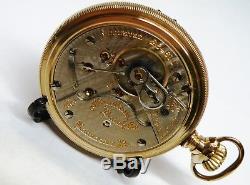 Hamilton Railroad Grd 940 Mod 1 Pocket Watch 18s 21j CWC Gold Fill Vintage Runs