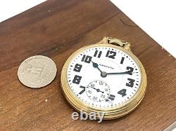 Hamilton Railroad Pocket Watch 1937 Antique 992 10k Gold Filled Case 16S 21J