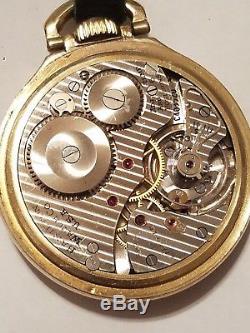 Hamilton Railway Special 10k Gold 21j pocket watch