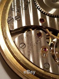 Hamilton Railway Special 10k Gold 21j pocket watch