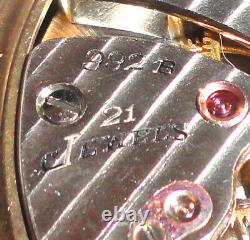 Hamilton Railway Special 992B 21 Jewel 10k GF Open Face Pocket Watch Keeps Time