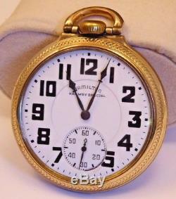 Hamilton Railway Special 992B Pocket Watch, 21J, Adj Temp & 6 Pos, Keeping Time