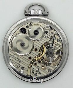 Hamilton Railway Special 992B Pocket Watch-Serviced-Stainless Case-Vintage 1952