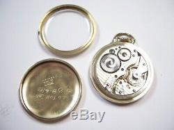 Hamilton Railway Special 992B Pocket Watch Wadsworth 10K Gold Filled Open Face
