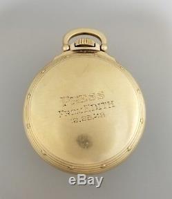 Hamilton Railway Special 992b 21j Railroad Rr Pocket Watch 10k Gold F Case
