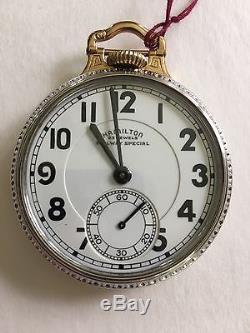 Hamilton Railway Special Pocket Watch 950b In A Gorgeous Two Tone Case