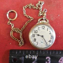 Hamilton Railway Special Pocket Watch Working 21 Jewel 992B 10k Gold Filled