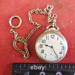 Hamilton Railway Special Pocket Watch Working 21 Jewel 992B 10k Gold Filled