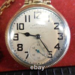 Hamilton Railway Special Pocket Watch Working 21 Jewel 992B 10k Gold Filled