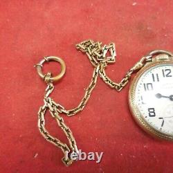 Hamilton Railway Special Pocket Watch Working 21 Jewel 992B 10k Gold Filled