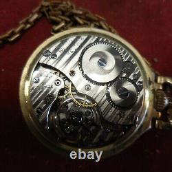 Hamilton Railway Special Pocket Watch Working 21 Jewel 992B 10k Gold Filled