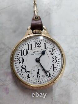Hamilton Railway Special pocket watch 992b 10k gold filled case, 16s, 21 Jewel
