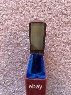 Hamilton Rare Raspberry Two Tone Bakelite Case Celluloid Box Flip Top