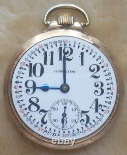 Hamilton Size 16 974 Special Pocket Watch, Stem Set Wind, Very Nice
