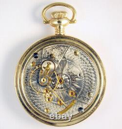 Hamilton Time Ball Special For Rr Service 17j 18s Extremely Rare Pocket Watch