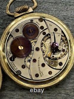 Hamilton Traffic Special 669 17 Jewels Swiss 10k Gold Plate Pocket Watch Works