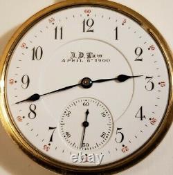 Hamilton VERY RARE 16S. 17J. Adj. Grade 966 Railroad watch (ONLY MADE 307) G. F