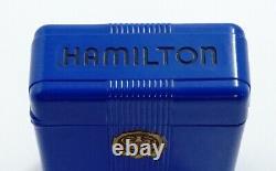 Hamilton Very Rare Dark Blue 992b Or 950b Pocket Watch Box