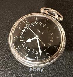 Hamilton WW2 4992B Military 22 Jewels Pocket Watch 1941