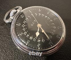 Hamilton WW2 4992B Military Navigation Pocket Watch 22jewels 1941
