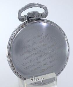 Hamilton WW2 Grade 4992B Master Navigation Military Pocket Watch