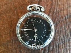 Hamilton Watch Co, AN-5740-1 Military G. C. T. 24 hour 22 Jewel, Dial is Original