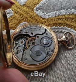 Hamilton Watch Co Vintage Antique Pocket Watch J BRASS 14K Gold 305380 17J