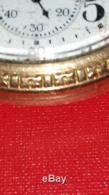 Hamilton Watch Company Vintage Open Face Pocket Watch Parts Or Repair