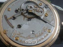 Hamilton co Lancaster 17 jewel Taschenuhr 1903 working 18s/ pocket watch (W108)