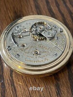Hamilton pocket watch, 18S, 23J, 946in a B&B Royal G. F. CASE, running, beauty