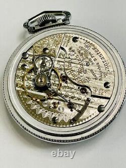 Hamilton pocket watch 18s 21j in a 55mm Display Back Case