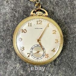 Hamilton pocket watch #917 17 jewel 14K gold filled vintage timepiece